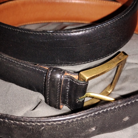 Trafalgar Other - Trafalgar Ltd Genuine Leather Belt Size 36 Brown Brass Buckle Classic Dress